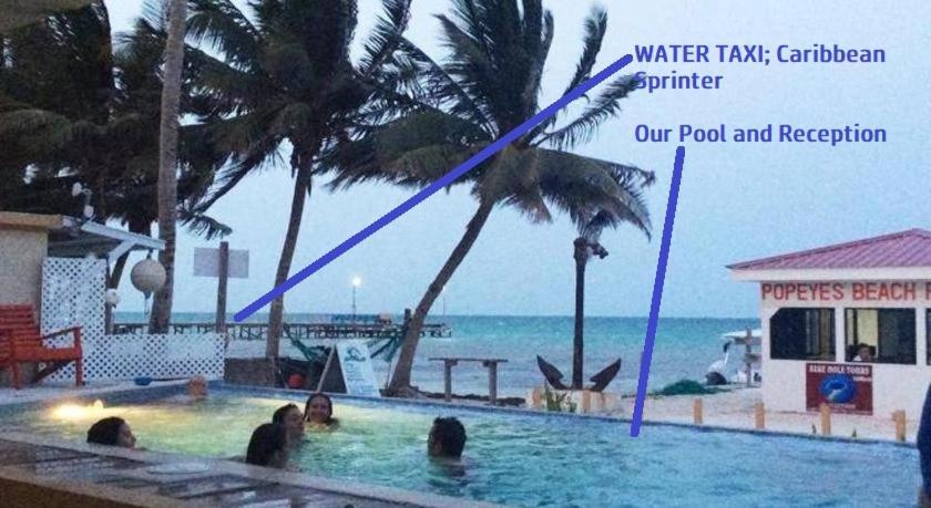Beach Club Budget Rooms At Popeyes Caye Caulker Exteriér fotografie